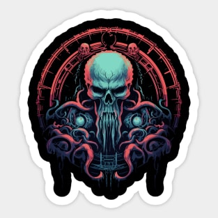 cthulhu - gothic style Sticker